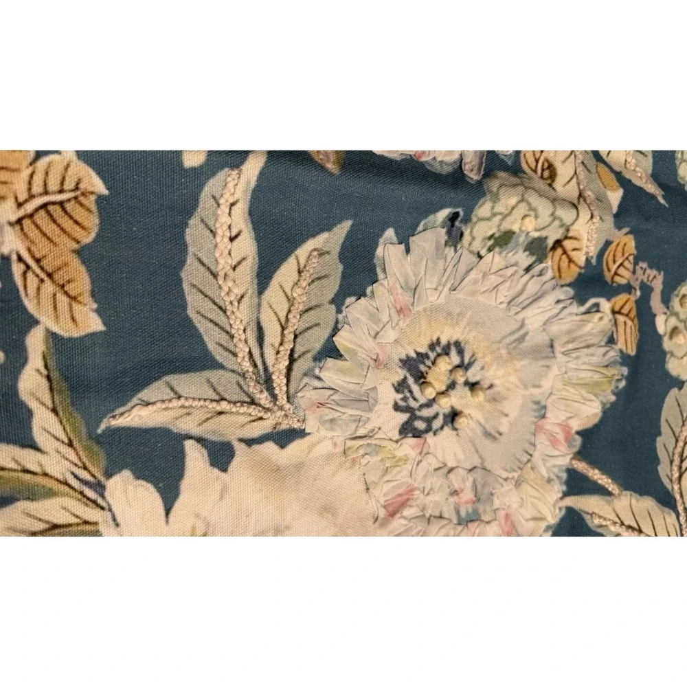 Celerie Kemble Pillow Cover Floral Blue Pink 18